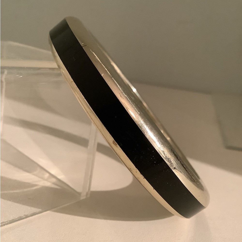 New vintage black lucite bangle Made in Austria